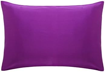 COSFY 100% Mulberry Silk Pillowcase for Hair King 20in x 36in ,Violet,1pc