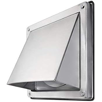 calimaero HWG 6 Inch External Extractor Wall Vent Cushioned Non Return Flap
