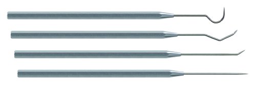 Moody Tools 55-1784 10mil Precision Probe Set, 4-Piece: Straight, Hook, Single and Triple Bend Tips - Thumbnail 2