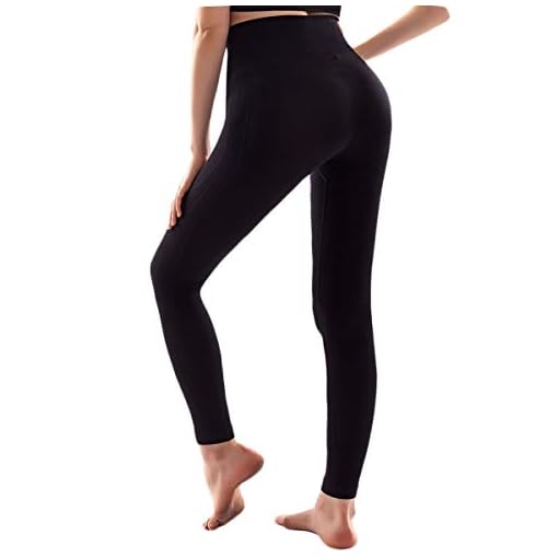 Cordaw High Waisted Seamless Leggings for Women Yoga Pants Tummy Control Workout Legging, Black X-Large