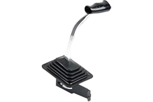 SOUTHWEST SPEED B&M AUTOMATIC DETENT SHIFTER,UNIVERSAL 3 & 4 SPEED,CHROME PLATED WITH BLACK T-HANDLE,COMPATIBLE WITH TH400,350,250,200,700R4,4L60,4L60E,4L65E,4L80E AUTO TRANSMISSIONS