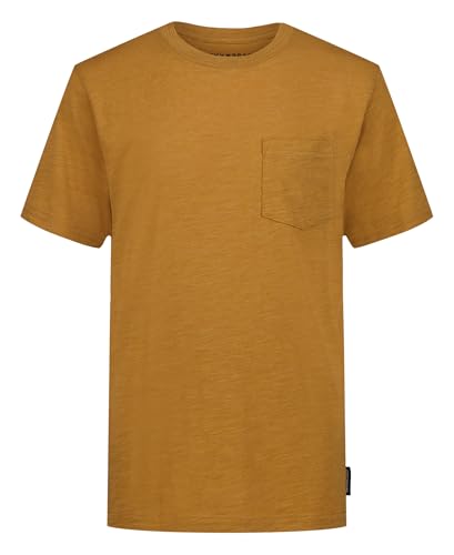 Lucky Brand Boys' Short Sleeve Slub Pocket Crew Neck T-Shirt, Soft, Comfortable…