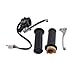 FLYPIG Twist Throttle Accelerator Handle Grips Cable Set Left Right Side Clutch Brake Handle Levers Fit for Yamaha PW50 PY50 Y-Zinger PW 50 PEEWEE PIWI Brake Levers Throttle Housing Handle Grips