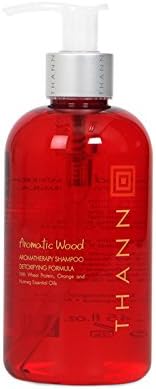 THANN Aromatic Wood Aromatherapy Shampoo Detoxifying Formula 250 ml. (3 Pack)
