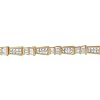14K-Yellow-Gold-Princess-and-Baguette-Cut-Diamond-Geo-Link-Bracelet825-cttwH-I-ColorSI1-SI2-Clarity