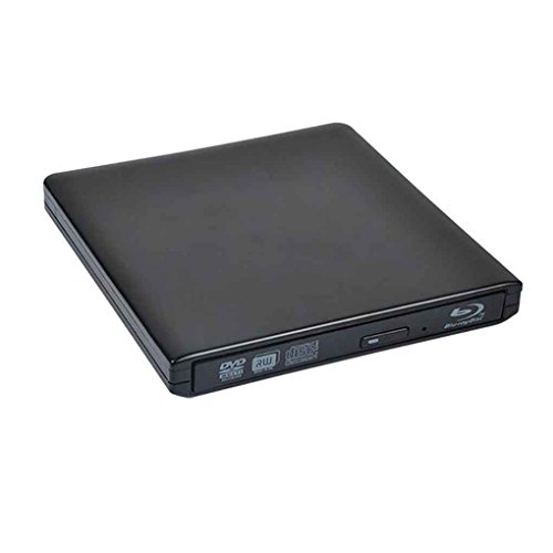 EgalBest USB 3.0 Blu-ray Drive External DVD RW Optical Player Aluminum Alloy CD/DVD Reader for Laptop Notebook Netbook black