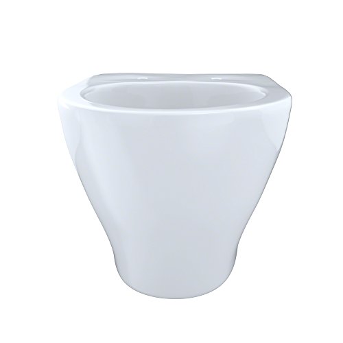 TOTO CT418F01 Aquia WallHung DualFlush Toilet Bowl, Cotton White