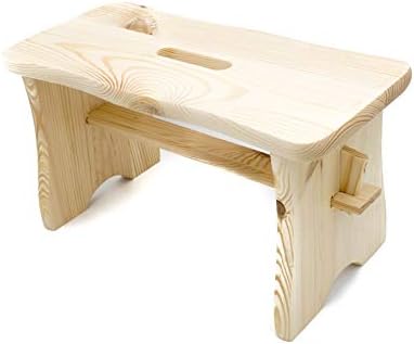 MadeForHome Wooden Kids Stool, Kids Bench