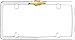 Cruiser Accessories 10437 Chevy License Plate Frame, Chrome/Gold