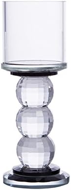 FEIFEI Candle Holders Glass Material Romantic Fashion Household Items Three Sizes ( Size : 7*17.8cm )