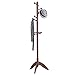 Vlush Rubber Wood Coat Rack Free Standing, 11 Hooks Hallway/Entryway Coat Hat Tree Coat Hanger for Clothes, Suits, Accessories, Coffee