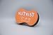 Nudred Hair Sponge for Black Men and Women, Hair Twisting Sponge, Barber Curling Care Tool, Brushes for Curling Afro Style Dreads, Curls, Coils & Twists, Curl Sponge Brush with Small Holes, Orange