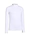 Under Armour Boys' ColdGear Armour Fitted Mock Shirt, White /Steel, Youth Medium