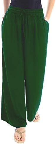 Soft Superior Cotton Women's Maternity Palazzo Pant in Bottle Green, Size XS-10XL