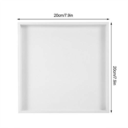 Multi-purpose Desktop Storage Trays, Fruit Organizer Valet Tray for Cans Drinks Food Jewelry Cosmetics White - Thumbnail 4