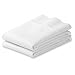 Rajlinen 2-Pack Standard Size Pillowcases 20X30 Inch White Solid