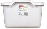 Rubbermaid - FG2970ARWHT (White Dishpan), (15 Inches) (15.6 Quart Capacity Width 1.45 Pounds), (2-Pack)