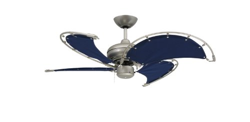 Troposair Voyage 40 Brushed Nickel Indoor Outdoor Ceiling Fan