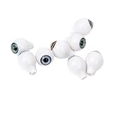 4 Pairs 4 Colors Round Acrylic Doll Eyes Eyeballs 8mm