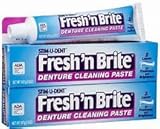 Fresh'n Brite  Denture Cleaning Paste cleans and deodorizes your dentures, mouthguards, and nightguards. 3.8 oz. tube.  ( pack of 6 )