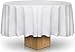 Round Table Cloth - 120 Inch - White Color - by Utopia Kitchen