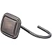 Amazon Basics Shower Curtain Hooks - Lined Square Hooks, Oil-Rubbed Bronze