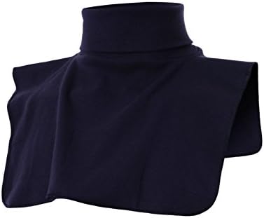 Ohoo Mens Ribbed Cotton Blend Fake Turtleneck Collar Keep Warm