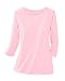 National UltraSofts 3/4 Sleeve Boatneck Tee