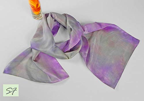 Lilac silk scarf Clearance