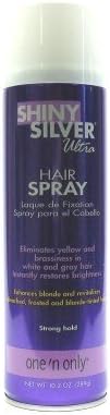 Shiny Silver Hairspray 10.2 oz. (3-Pack) with Free Nail File