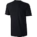 NIKE Sportswear Men's Hangtag Swoosh Tee, Black/Sport Red, Large