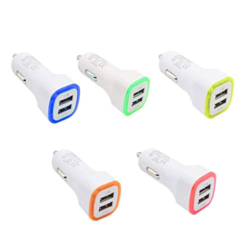 Zerama LED Dual USB Car Charger Cigarette Lighter Car Charger for GPS Mobile Phone MP3 PDA Bluetooth Headset Digital Camera - Thumbnail 4