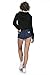 Moxeay Crop Top Hoodie for Women Long Sleeve Crop Top Sweatshirt Pullover Hooded Sweatshirt(M, Black)