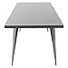 WOYBR Metal Material Austin Dining Table, Silver