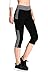Neonysweets Womens Capris Exercise Gym Running Yoga Pants Phone Pockets