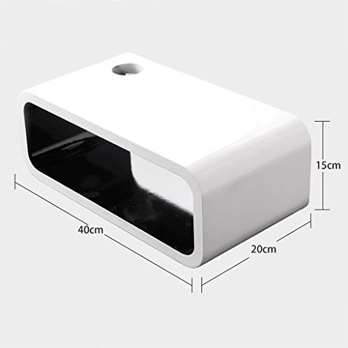 Floating Shelf White Floating Shelf Wall Mount TV Cabinet Shelf Storage Unit Shelf for DVD/Blu-Ray Players Satellite TV Box Cable Box (Color : C) - Thumbnail 2