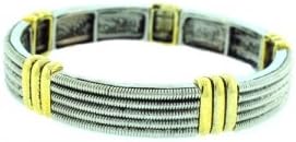 Two-Tone Stretch Bracelet