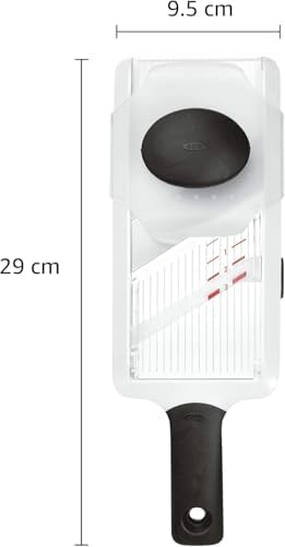 Good Grips INOXO.1119100ML Mandolina Rodajas C/ Mango, Negro/ Blanco, Estándar