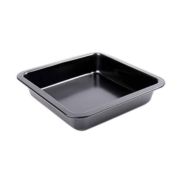 Bekith-4-Pack-20-CM-8-Inch-Square-Cake-Pan-Non-Stick-Bakeware-Carbon-Steel-Toast-Mold-Baking-Tray-for-Cakes-FDA-Approved-Black Bekith 4 Pack 20 CM (8 Inch) Square Cake Pan, Non-Stick Bakeware Carbon Steel Toast Mold Baking Tray for Cakes, FDA…