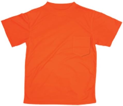 ML Kishigo 9125 Polyester Microfiber Short Sleeve T-Shirt, Large, Orange