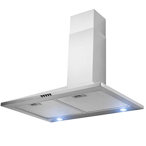 FIREBIRD 30" Wall Mount Stainless Steel Push Panel Kitchen Range Hood Cooking Fan