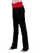 HDE Women's Color Block Fold Over Waist Yoga Pants Flare Leg Workout Leggings (X-Large, Red)