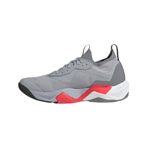adidas Men’s Rapidmove Advance 2 Training Sneaker, Halo Silver/Black/Lucid Red, 8