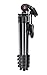 Manfrotto Compact Advanced Aluminum 5-Section Tripod Kit with 3-Way Head, Black (MKCOMPACTADV-BK)