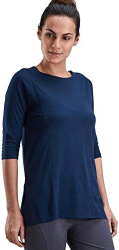 Womens Yoga 3/4th Sleeve Top Kurta Style Organic Cotton Modal