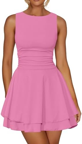 Amazon.com: Michellecmm Women White Graduation Dress Summer Cap Sleeve Tank  Dress Sleeveless Backless Solid Color A Line Mini Dresses (Black, S) :  Clothing, Shoes & Jewelry