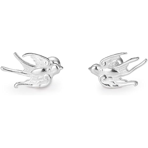 Orecchini A Perno AeraVida In Argento 925 Con Rondini – Gioielli Artigianali Thailandesi, Simbolo Di Speranza E Famiglia, Regalo Donna - 4