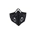 Newtall Workout Training Fitness Mask MMA High Altitude Simulation Dustproof Mask Activated Carbon Filtration Exhaust Gas Anti Pollen Allergy PM2.5 Face Mask for Running Cycling Outdoor Sports (Black)