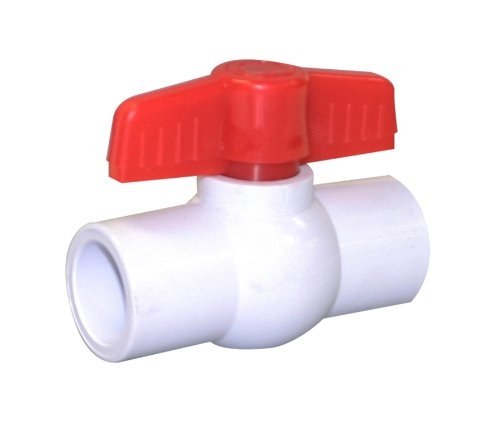 Red Flag Products PVC Ball Valve Slip Water Pump Socket, 1-1/2-Inch, White