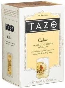 TAZO Calm Herbal Infusion Tea, Caffeine Free, 20-Count Tea Bags (Pack of 3)